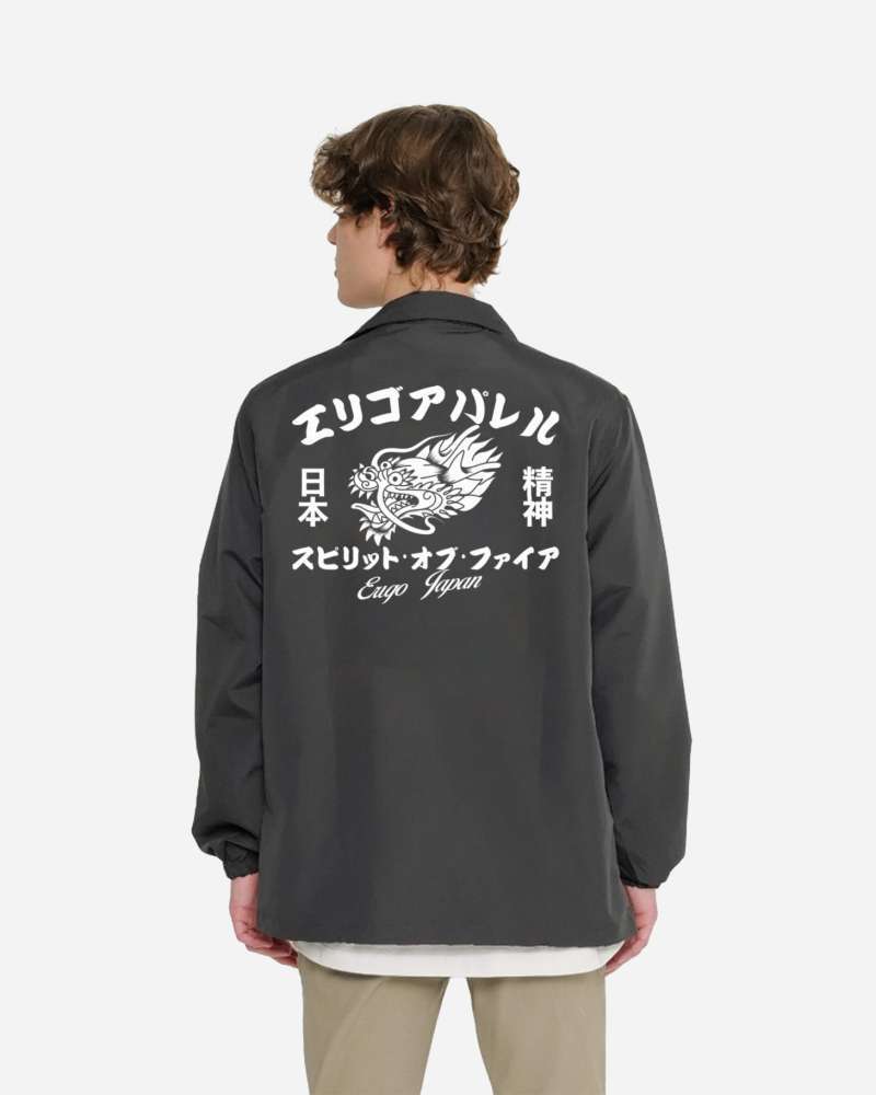 Promo Erigo Coach Jacket Graphic Katsu Asphalt Diskon 64% Di Seller ...