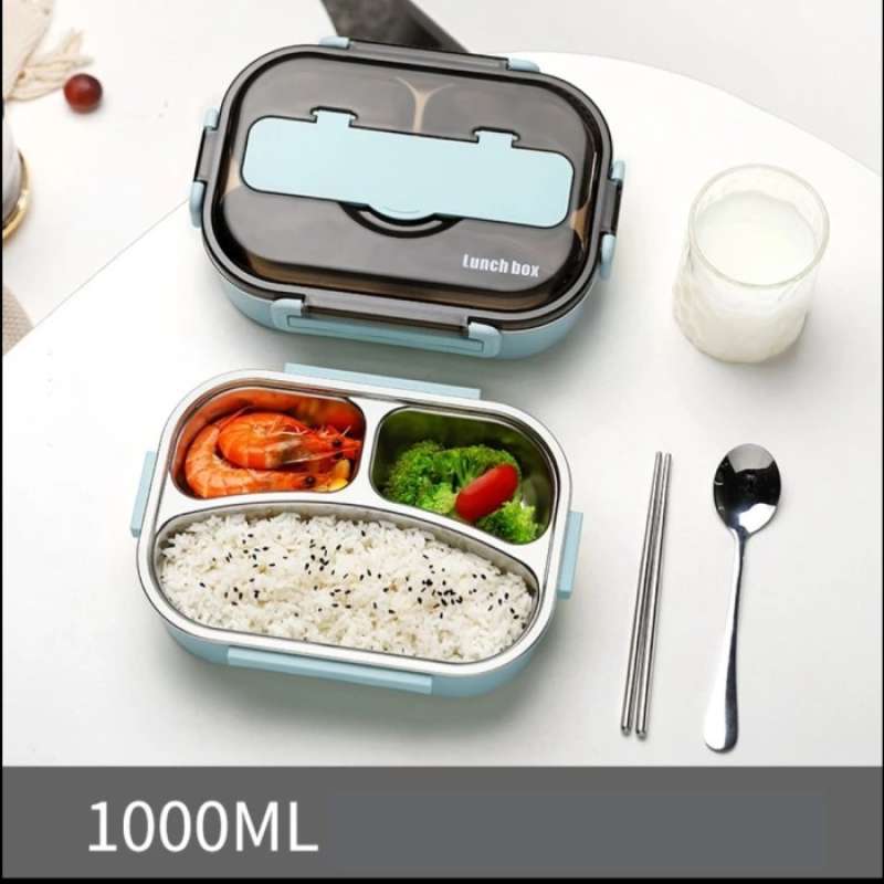 Promo Kotak Makan Steinless Steel/lunch Box Set/bento Box Dengan