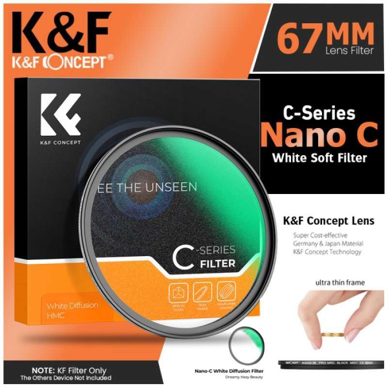 Promo Knf Concept 67mm Lens Filter Nano-c White Diffuser Filter K&f ...