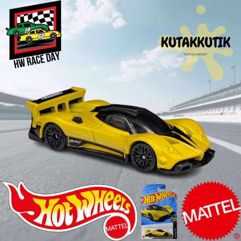 Hot Wheels Pagani Zonda R – HW Race Day Serie 3/10, 1:64, Gelb, Short Card, Modellauto 2024