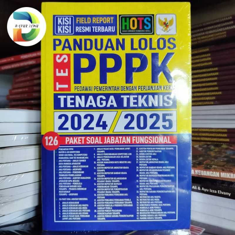 Jual Buku Pppk 2023 2024 / Panduan Lolos Tes Pppk Tenaga Teknis 2023