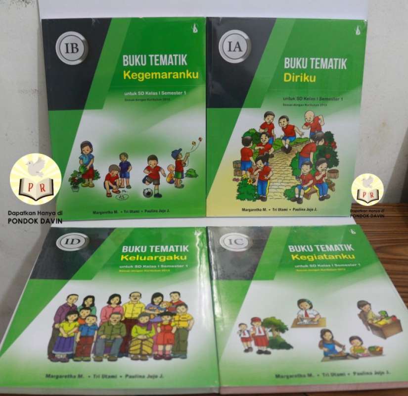 Promo Diskon Paket Buku Tematik Kelas 1 I Semester 1 Jilid A B C D ...
