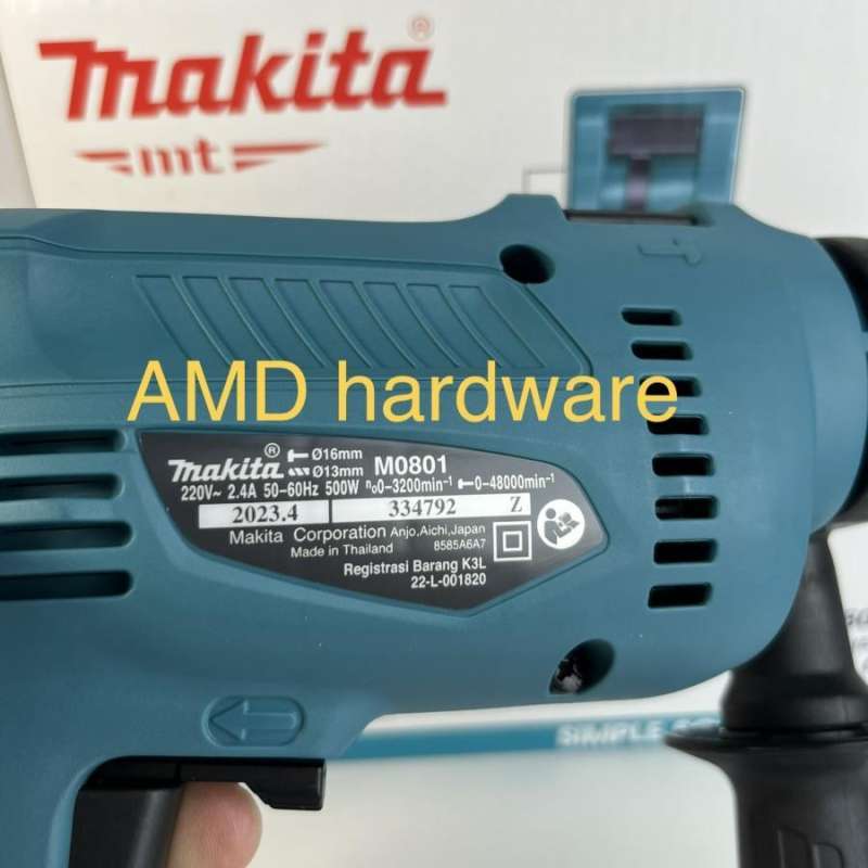 Jual Original Makita M0801b Mesin Bor Tembok Impact Beton 13-16 Mm