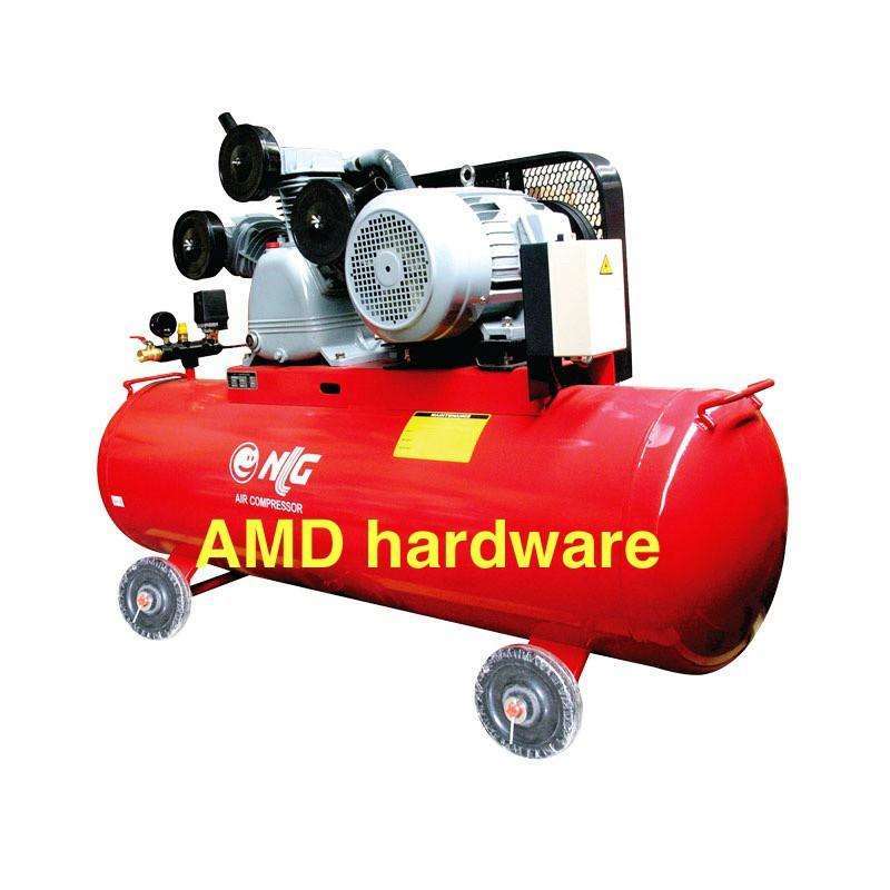 NLG BAC-2755 3phase 5,5 HP KOMPRESOR VANBELT DINAMO Tangki 270L Air  Compressor BAC2755 270 Liter