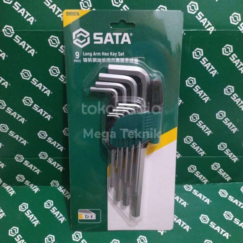 Promo Kunci L Panjang 9 Pcs 1.5-10 Mm 09107a Sata Hex Key Set Diskon 23 ...