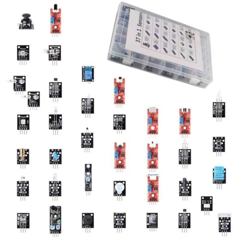Promo 37 In 1 Modul Sensor Kit For Arduino & Raspberyy With Box Diskon ...