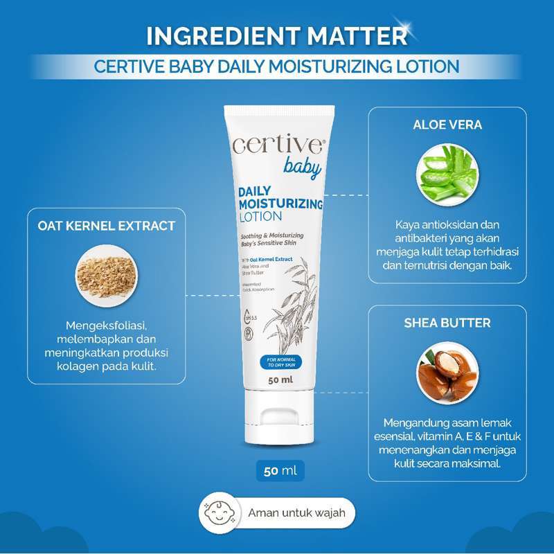 Jual Certive Baby Daily Moisturizing Lotion / Perawatan Kulit Bayi Dan ...