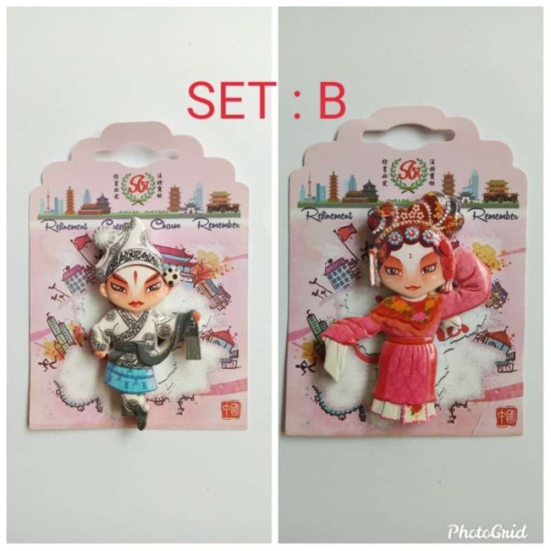 Jual Souvenir Magnet Kulkas Opera Beijing Oleh Oleh China Hongkong ...