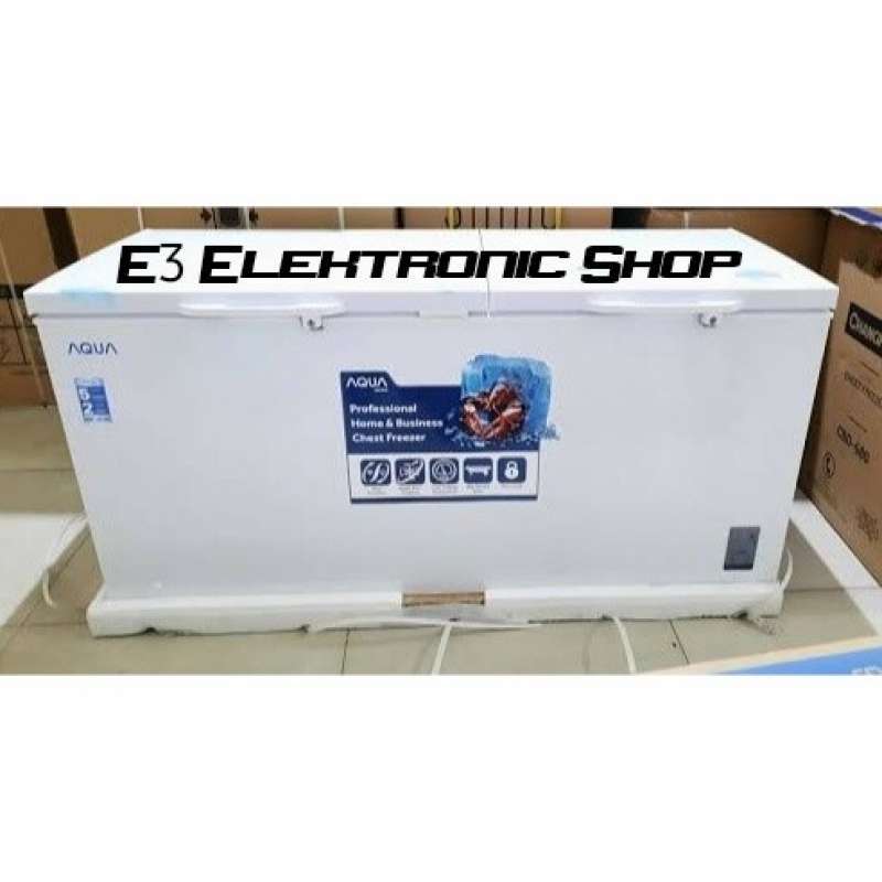 Promo Chest Freezer Aqua Aqf550ec Kulkas Box Frozen Food Aqf 550 Ec ...