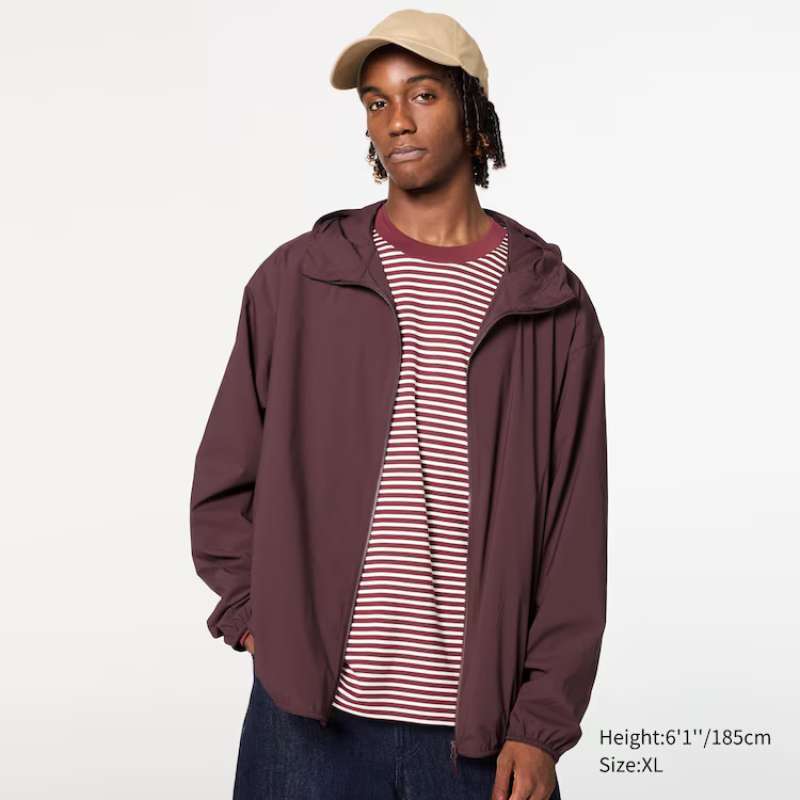 Jual Uniqlo Jaket Parka Saku Hoodie Pocketable Pria Proteksi Sinar Uv Protection Water repellent Red Merah Ungu Wine S Di Seller G124ce Grogol 2 Kota Jakarta Barat Blibli