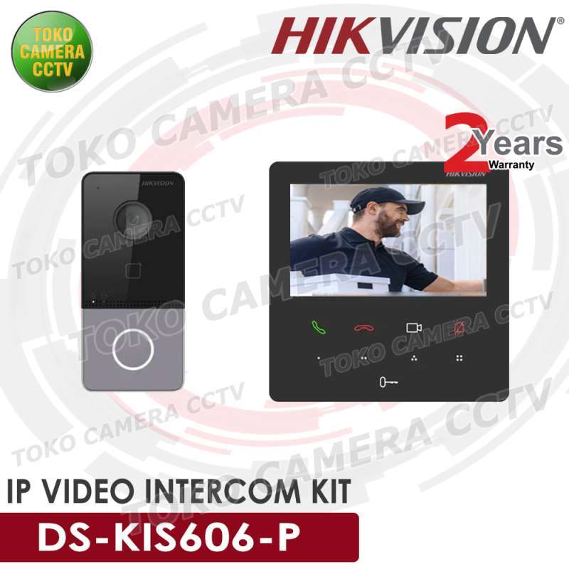 HIKVISION IP VIDEO DOORBELL DOOR VIEWER KAMERA BELL PINTU INTERCOM