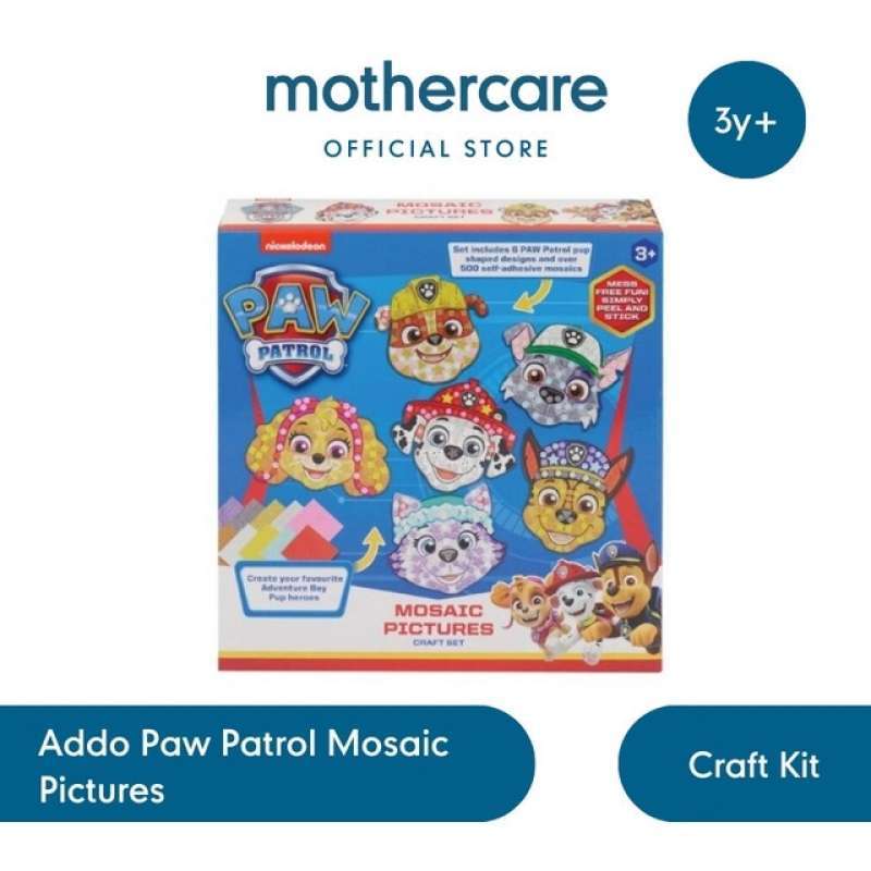 Promo Addo Paw Patrol Mosaic Pictures Craft Set Mainan