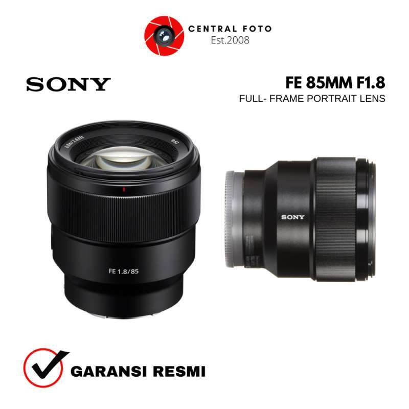 SONY FE 85mm Full Frame Prime Lens Autofocus GARANSI RESMI