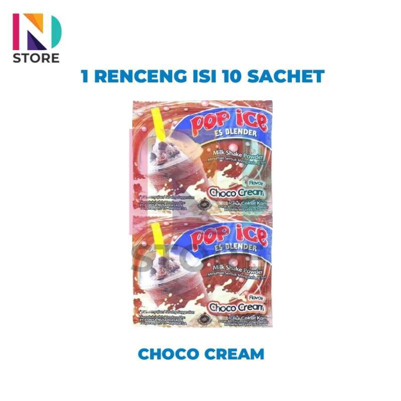 Promo Pop Ice Renceng/renteng Isi 10 Sachet - Choco Cream Renceng ...