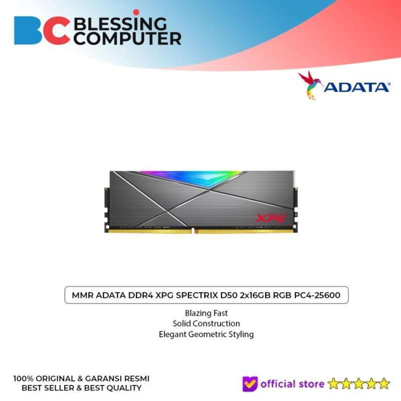 Jual RAM Adata Xpg Spectrix D50 32gb Rgb Pc4-25600 RAM 32gb