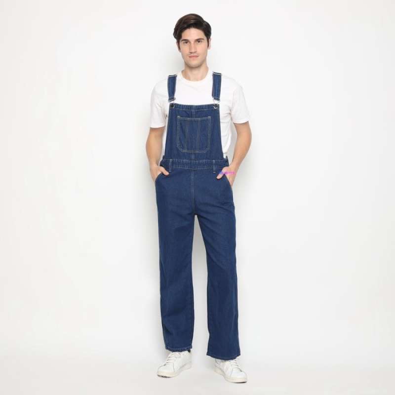 Overall jeans putih new arrivals