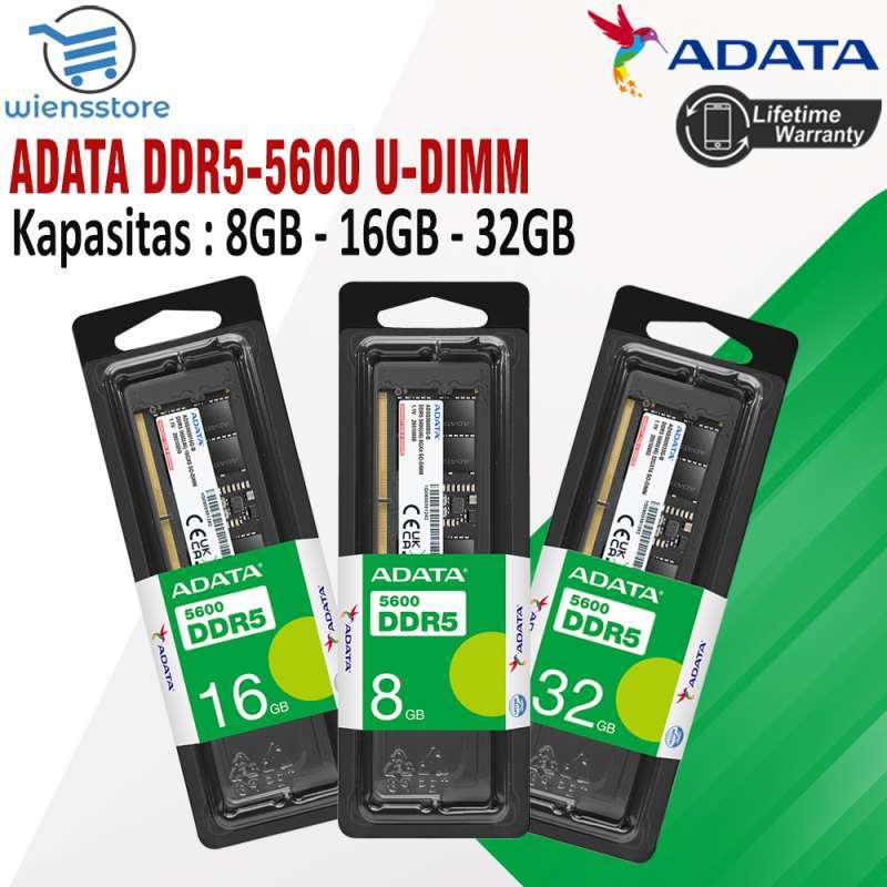 ADATA 8GB 16GB 32GB DDR5 5600 U-DIMM Memory Module Longdimm Ram PC  Desktop