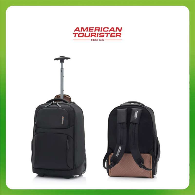 Jual American Tourister Segno Wheel Backpack Asr Black Di