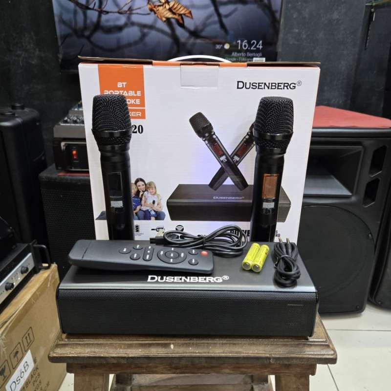 Speaker Dusenberg ioos 20 Mini Soundbar Karaoke Smart Tv, Hp, Bluetooth,  Mic Wireless
