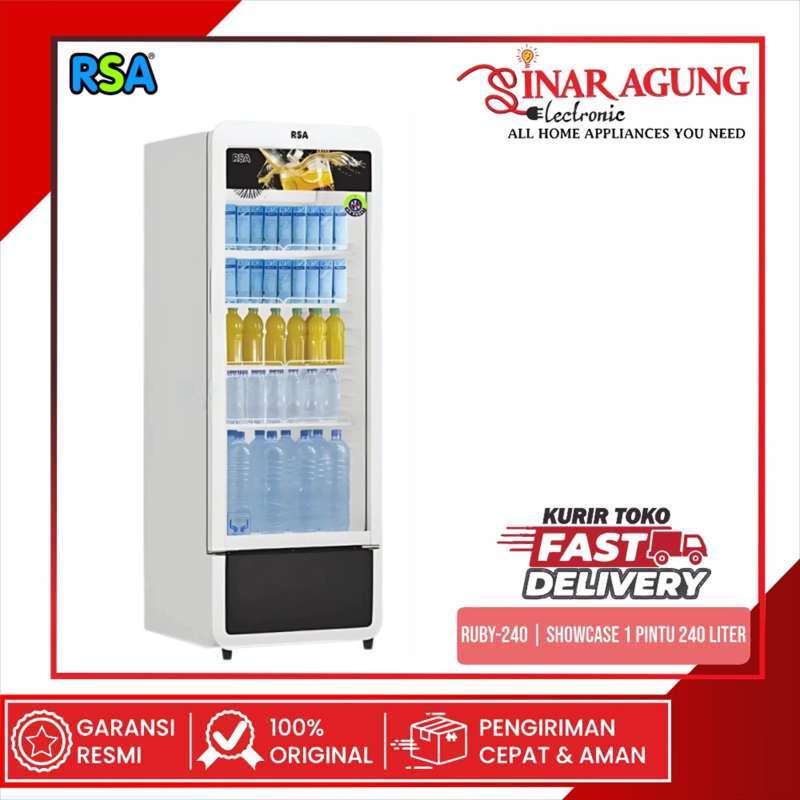 Ruby 240 Promo Rsa Ruby-240 / Ruby240 Display Cooler Showcase 1 Pintu 240 Liter ...