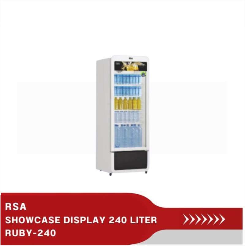 Showcase Rsa Ruby 240 Promo Rsa Ruby-240 / Ruby240 Display Cooler Showcase 1 Pintu 240 Liter ...