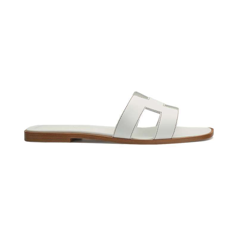 Promo Hermès Oran Sandals All White Diskon 26% Di Seller