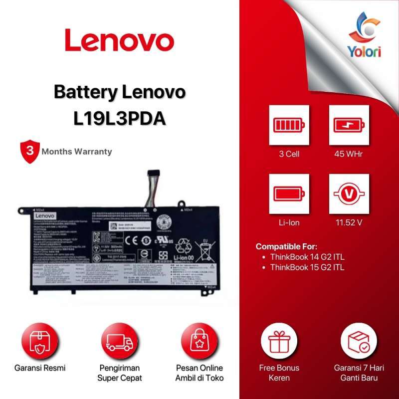 Batterie K KYUER 45Wh Compatible Lenovo ThinkBook 14 15 Gen 2 3 4 - L19L3PDA L19C3PDA SB10Z21208 Et Plus
