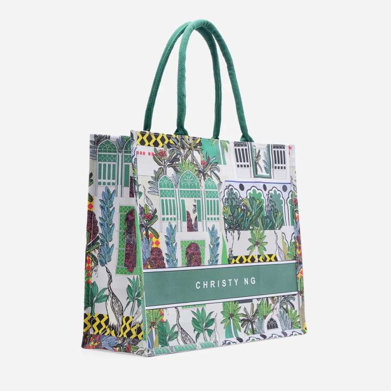 Jual Fast Po Christy Ng Commune Ss25 Large Canvas Tote Bag Dijamin