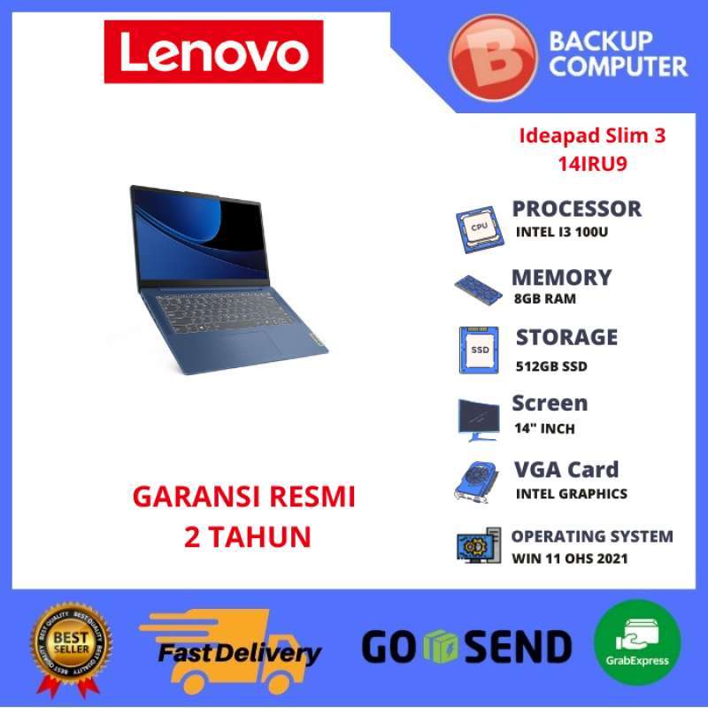 LAPTOP LENOVO Ideapad Slim 14IRU9 83E5002CID 83E5002DID INTEL I3 100U  8GB RAM