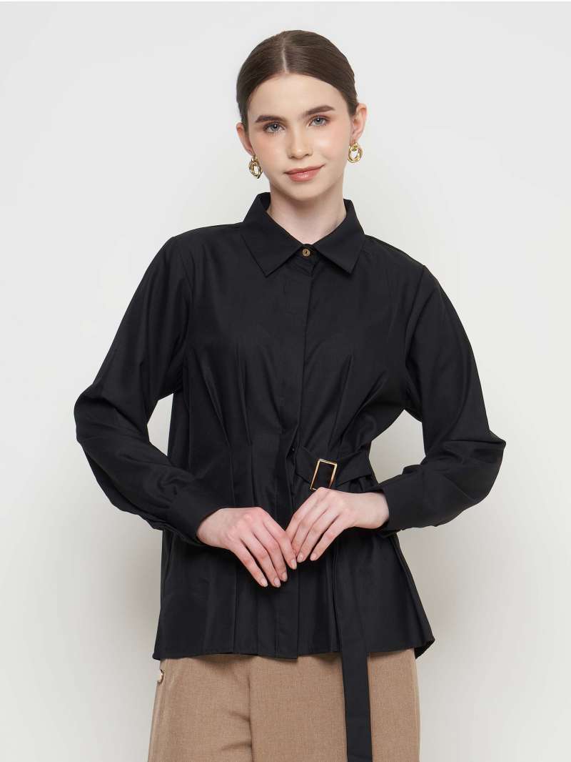 Jual Super Basic 2025 Collection - Clyde - Premium Black Cotton Shirt ...