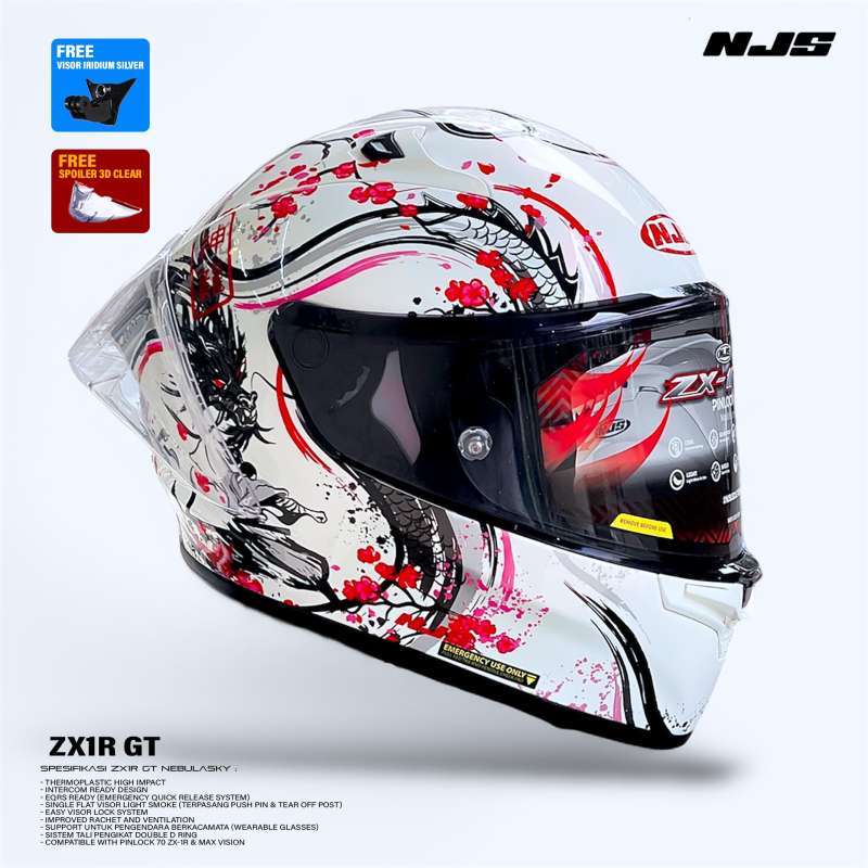 感謝の声続々！ Jual Njs Zx-1r Gt Shenlong Full Face Helm - Shenlong - M Di 特撮