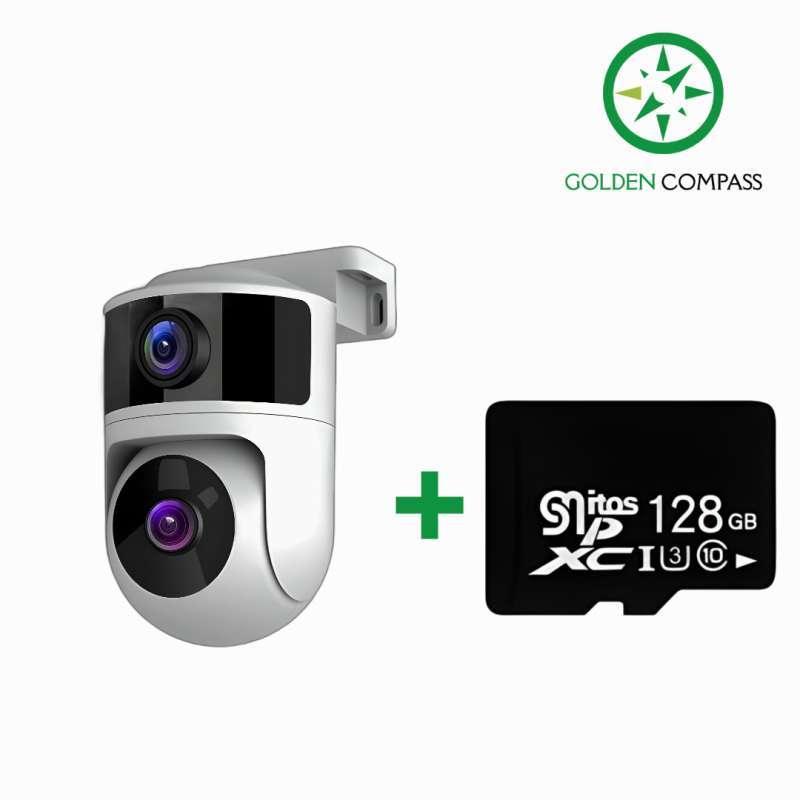 EYESEC CCTV Kamera 8MP AI Detection – WiFi Outdoor, Waterproof, Dual  Lens 360° PTZ