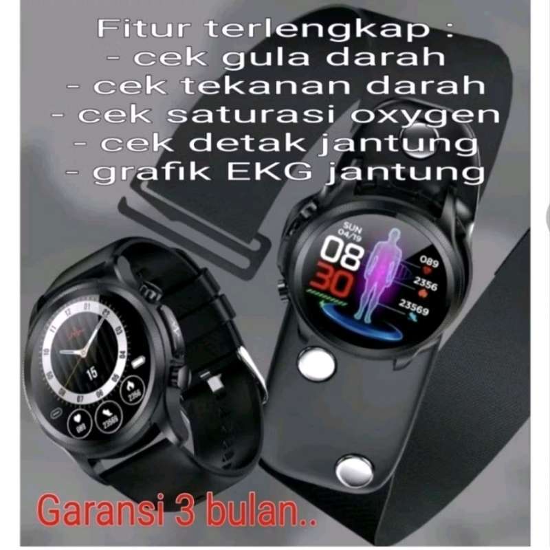 Smartwatch E400 ECG Blood Glucose Temperature Blood Pressure Long Standby