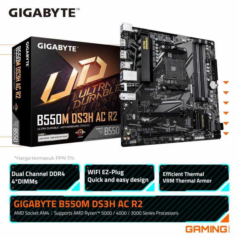 Gigabyte B550M DS3H AC R2