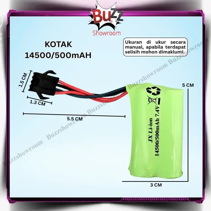 Lot De 2 Batteries Rechargeables 9,6 V 800 Mah Li-Ion Rc 20 C El-6P