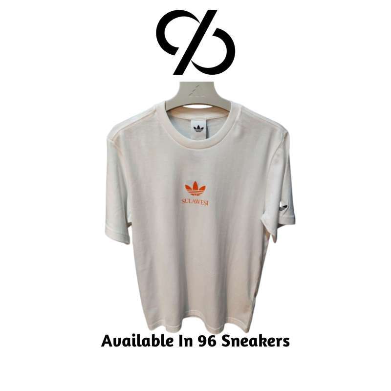 Kaos Unisex Adidas Island Series Indonesia Graphic Tee Sulawesi Map White  (KK7488) ORIGINAL