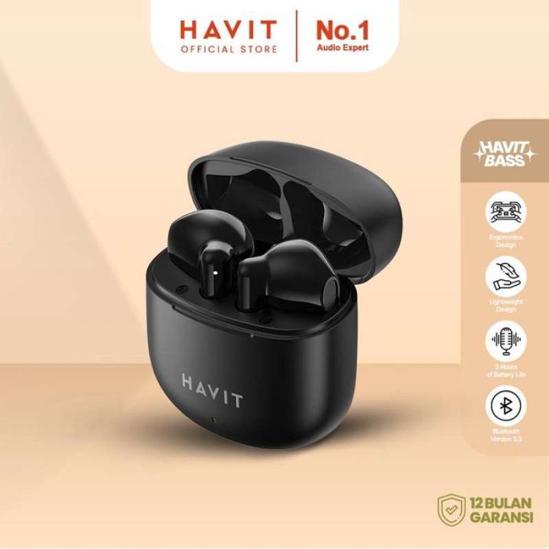 HAVIT TW976 TRUE WIRELESS STEREO EARBUDS WITH COMPACT LIGHTWEIGHT ERGONOMIC  DESIGN EARBUDS