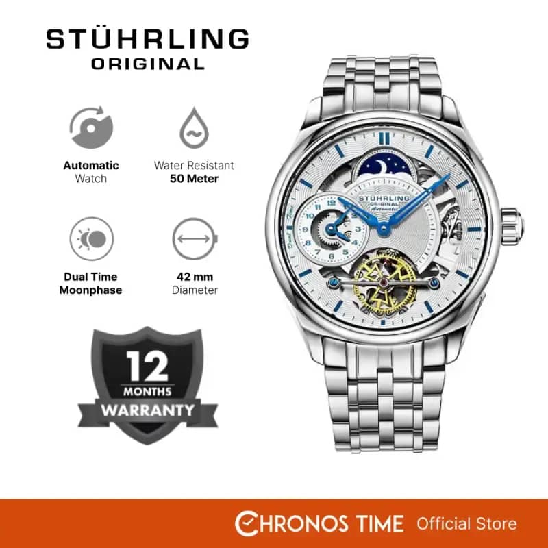 Jam Tangan Pria Automatic Stuhrling Presidia 943B-01