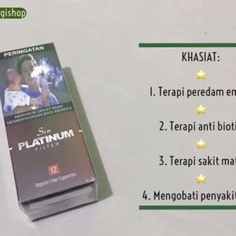 Jual Rokok Herbal Sin-sin Platinum Filter-rokok Filter Di Seller Toko ...