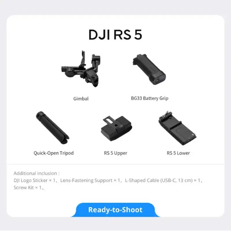 Jual Dji Rs 5 Gimbal Stabilizer Camera Dji Rs5 Combo Rs-5 Gimbal Kamera ...