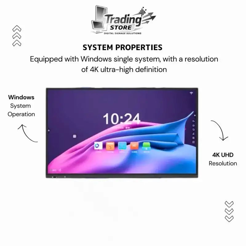 Jual 65 Zs-wa650t Interactive Flat Panel Smart Board 4k Uhd Touch ...