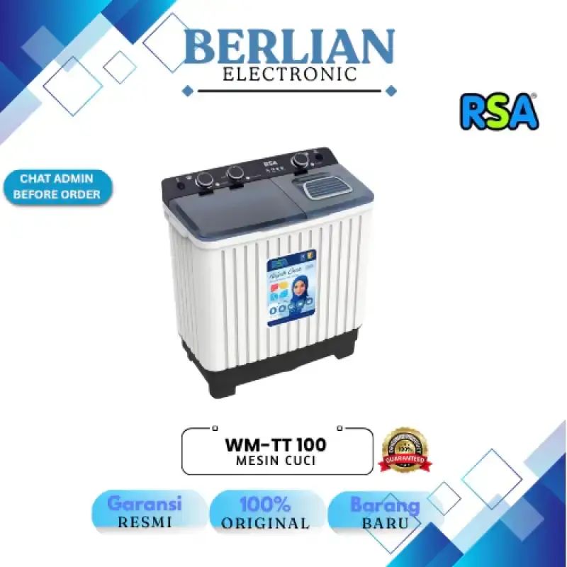 Jual Rsa Mesin Cuci 2 Tabung Wm-tt-100 10 Kg 1300rpm Wmtt 100 Hemat ...