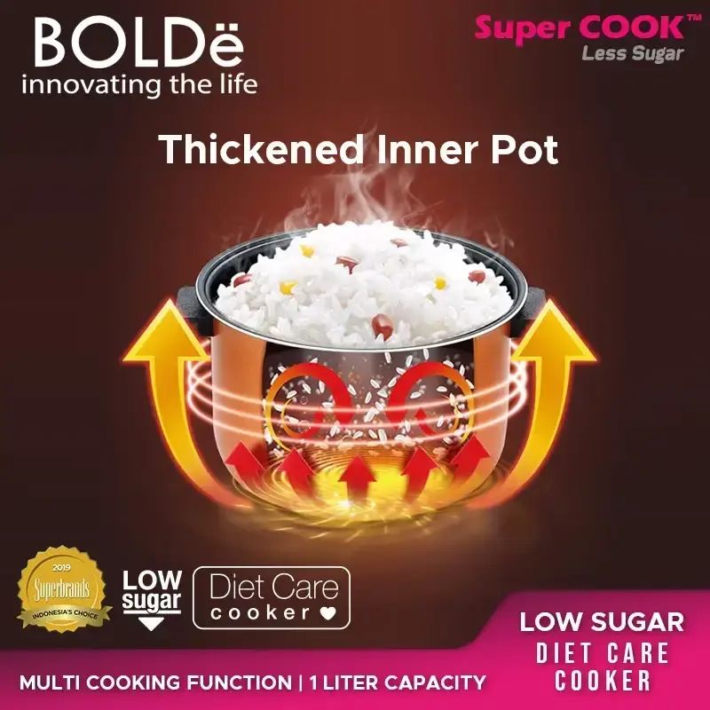 Super Rice Cooker Promo Bolde Rice Cooker / Penanak Nasi Rcl-1001 Super Cook Less Sugar ...