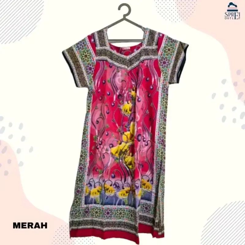 Jual Daster Batik Bunga Raya Bahan Rayon Model Sikak Murah Lembut Di ...