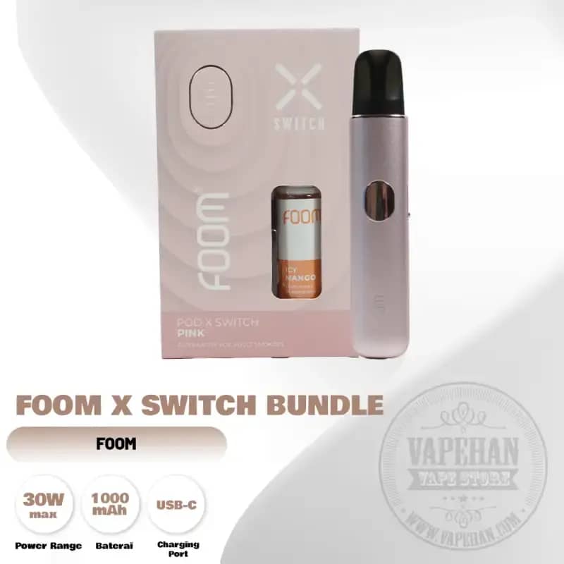 Jual Pod Vape Foom Pod X Switch Pink Bundling Liquid 15ml By Foom Lab Di  Seller Vapehan Store - Vapehan Store - Kota Jakarta Timur | Blibli