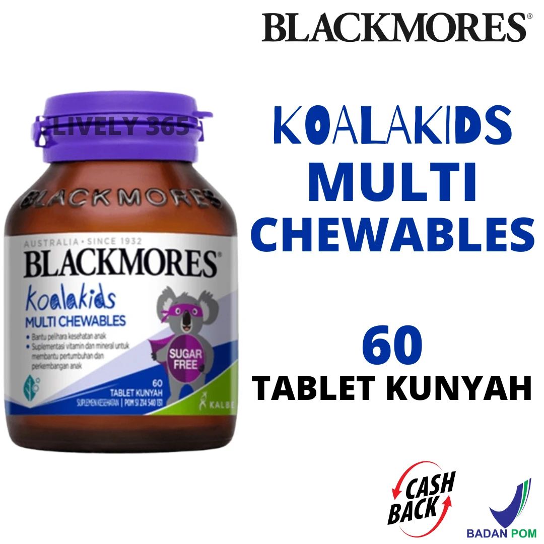 Jual Blackmores Koalakids Multi Chewables Multivitamin Kesehatan Anak 60 Tablet Kunyah Di Seller Lively 365 - Cempaka Putih, Kota Tangerang Selatan