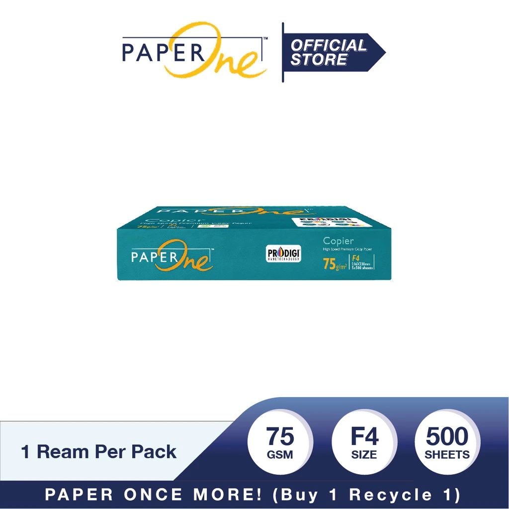 Jual Paperone Kertas F4 75gr Copier 1 Rim ( 500 Lembar ) Kertas Hvs F4 ...