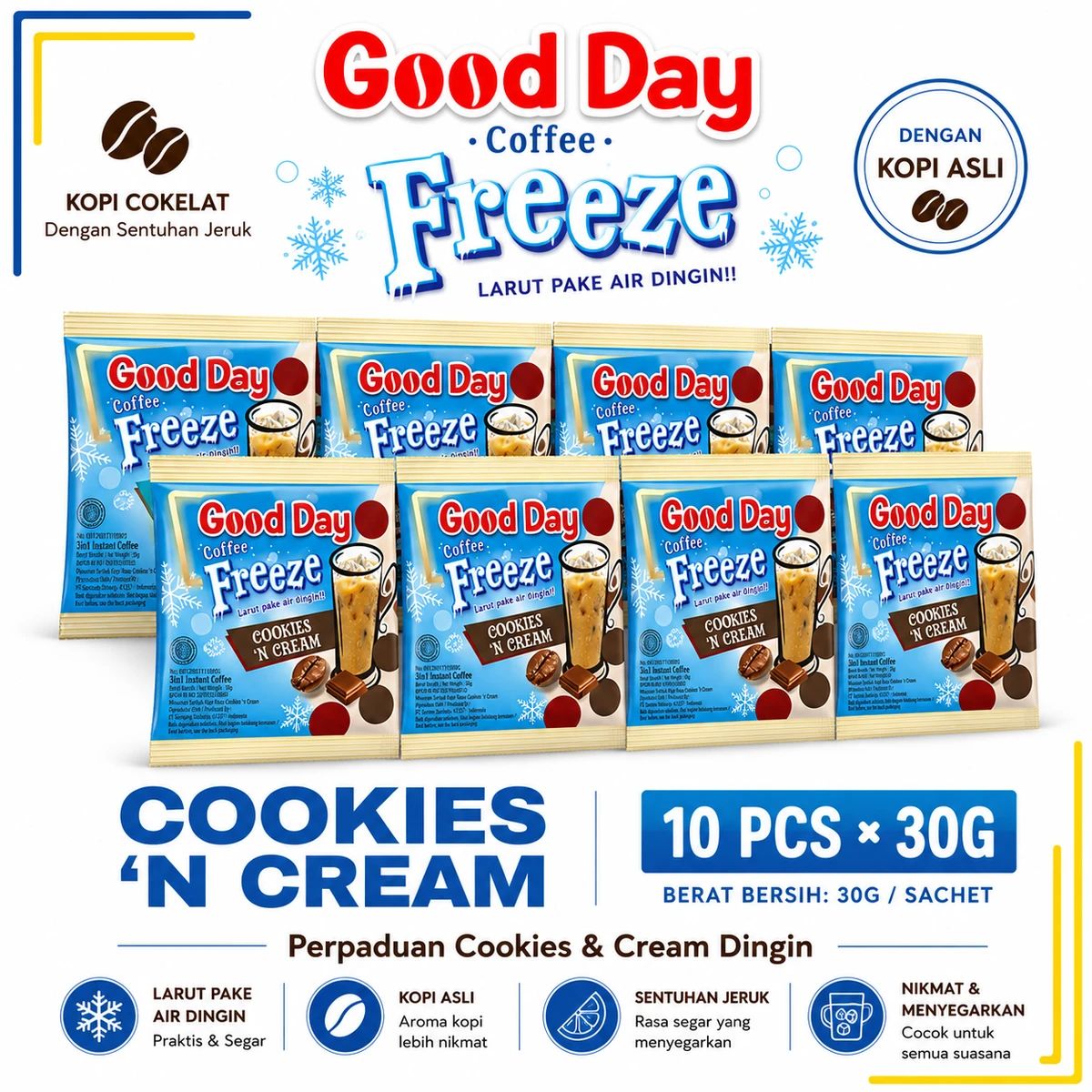 Jual Good Day Freeze Choc Orange 10 Sachet X 30gr – Kopi Cokelat Jeruk ...