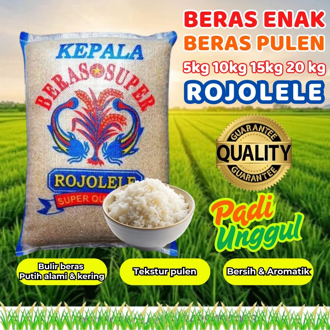 Jual Beras Enak Beras Pulen Rojolele 20 Kg Di Seller Beras Jaya ...