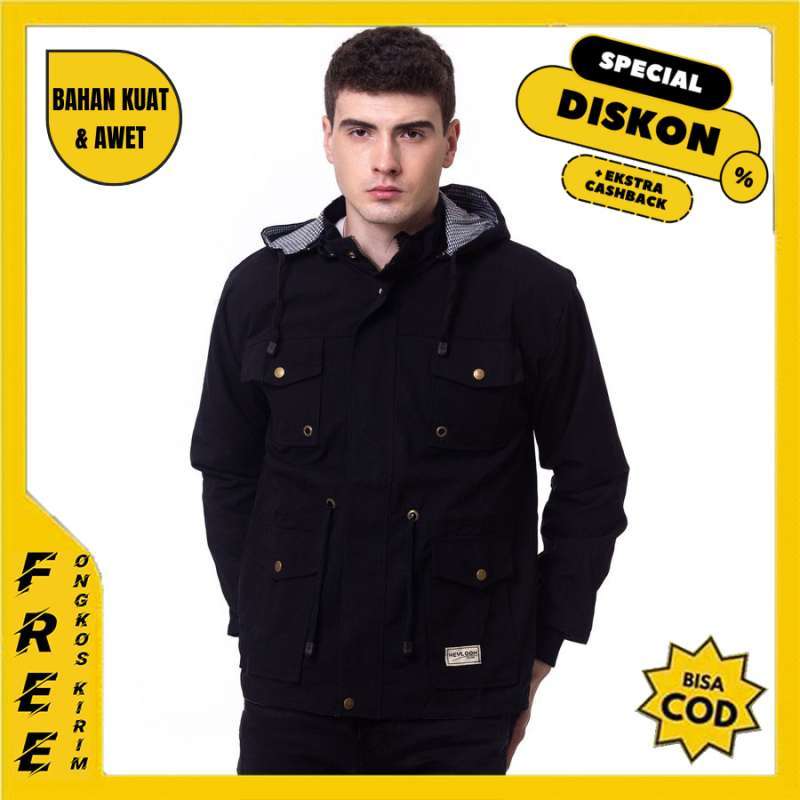 Jaket Hoodie Parka Premium Quality Lembut Pria Cowok Cowo Original I5
